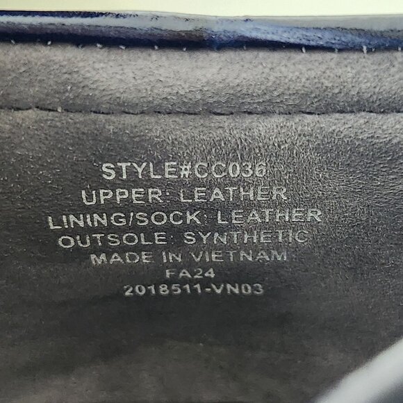 J.Crew Maison Navy Blue Crocodile-Embossed Italian Leather Loafers Work Classy - Picture 11 of 11